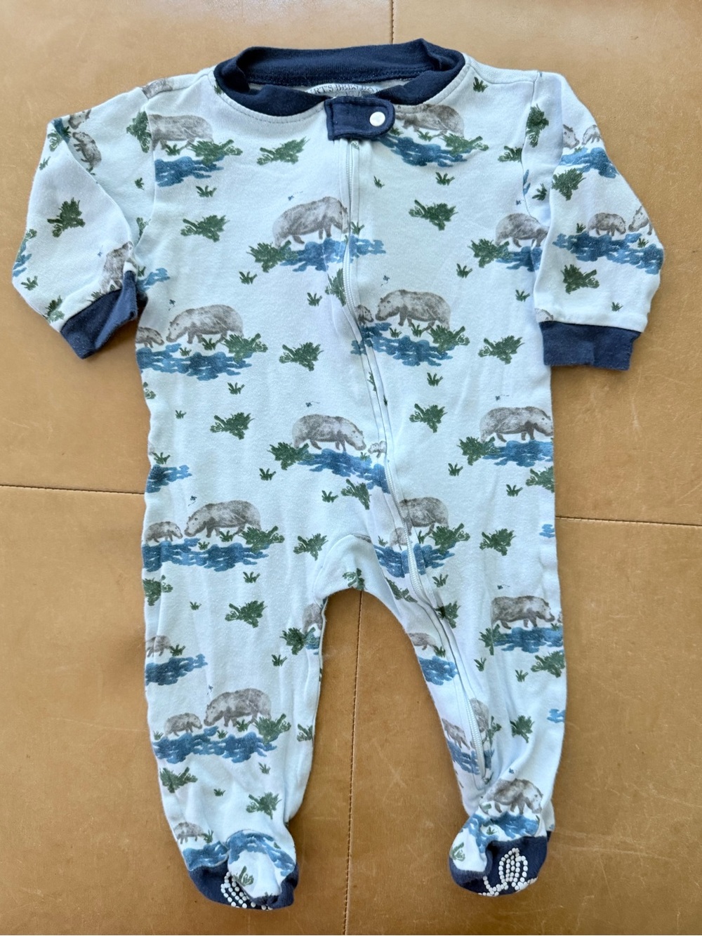 Burt’s Bees Footie 3-6M